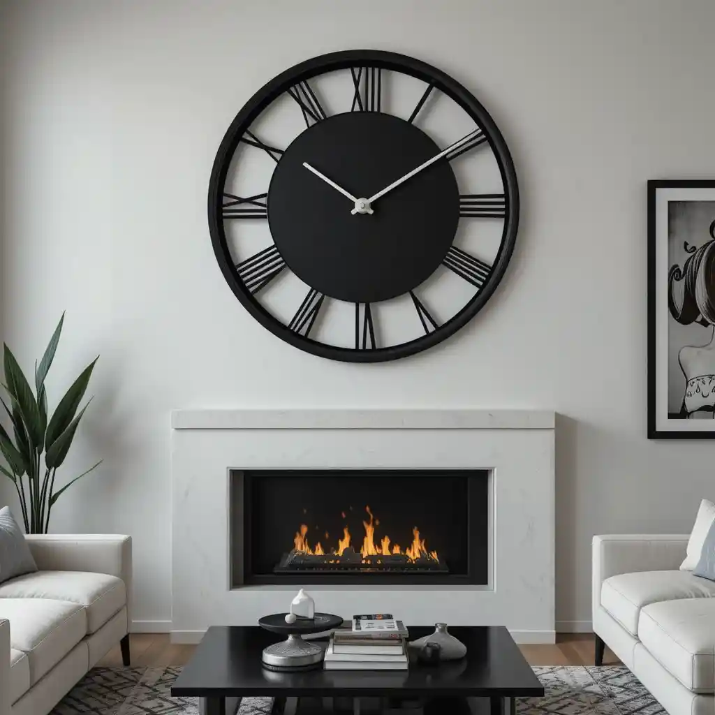 Black Wall Clocks