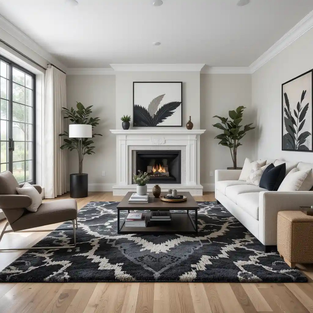 Black and Neutral Rugs