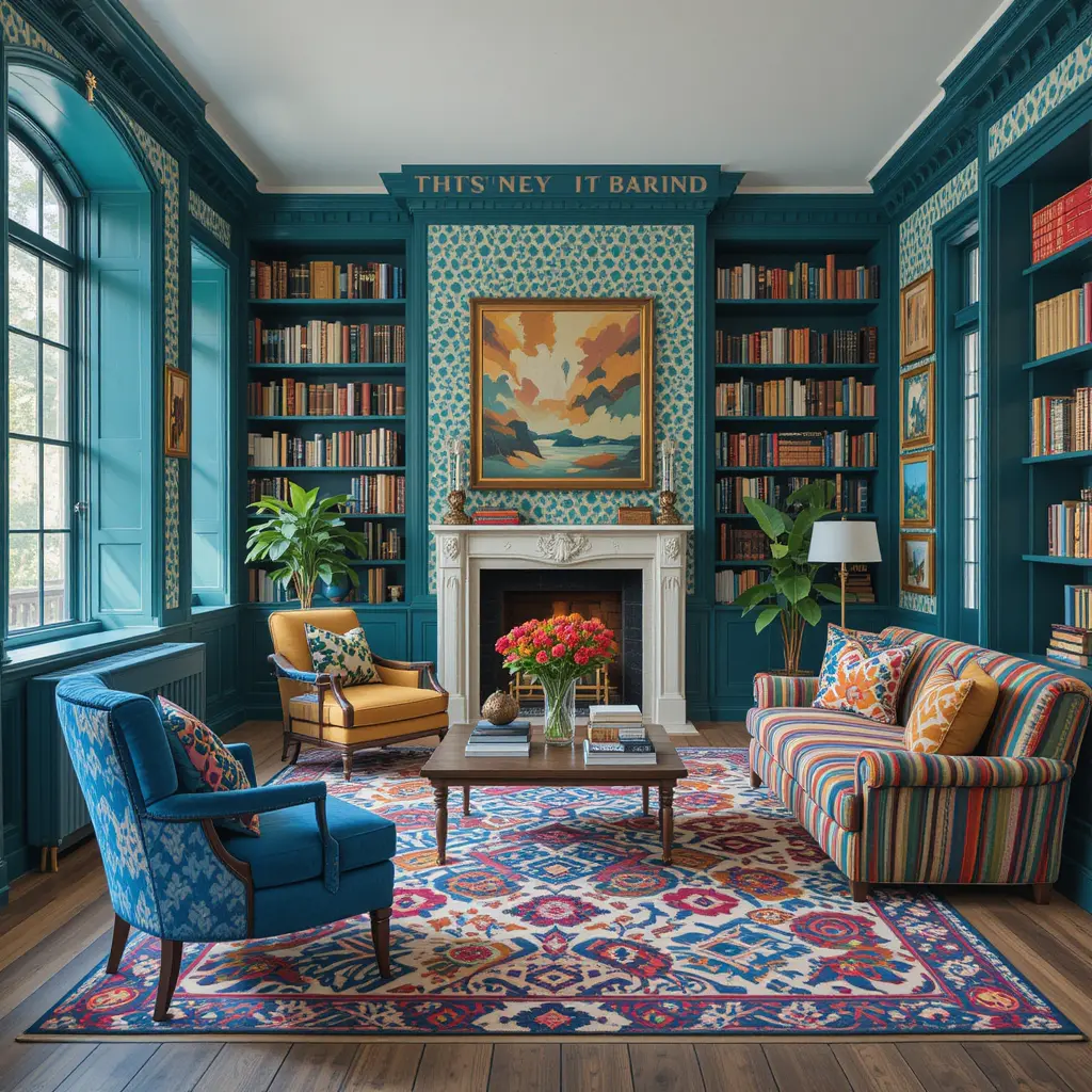 Bold Patterns in Library Room Design