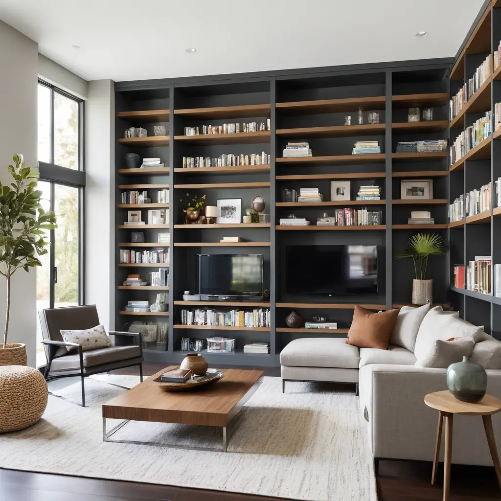 Contemporary Library Room Design