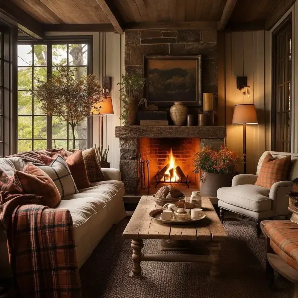 Country style brown and gray