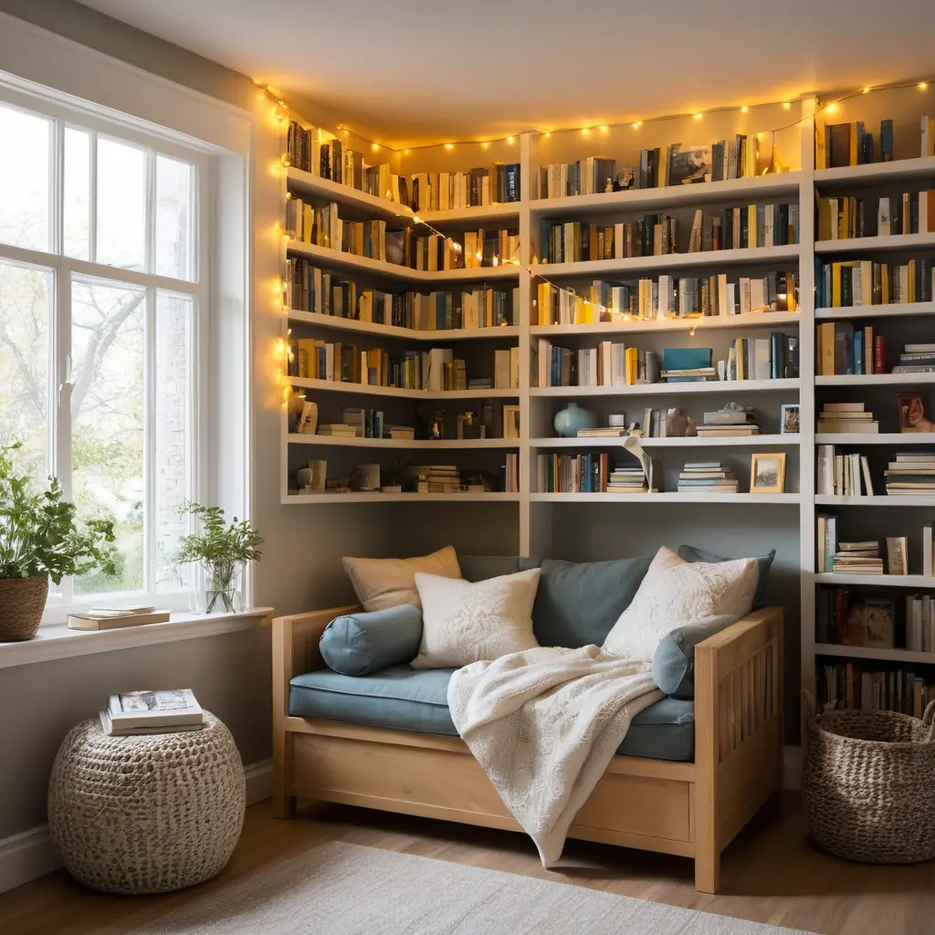 Cozy Reading Nooks in Library Room Design