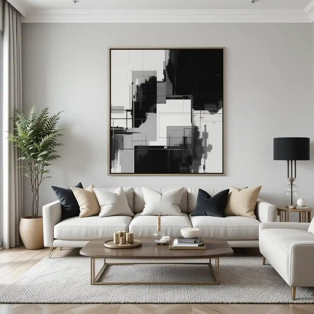 Geometric Black Wall Art