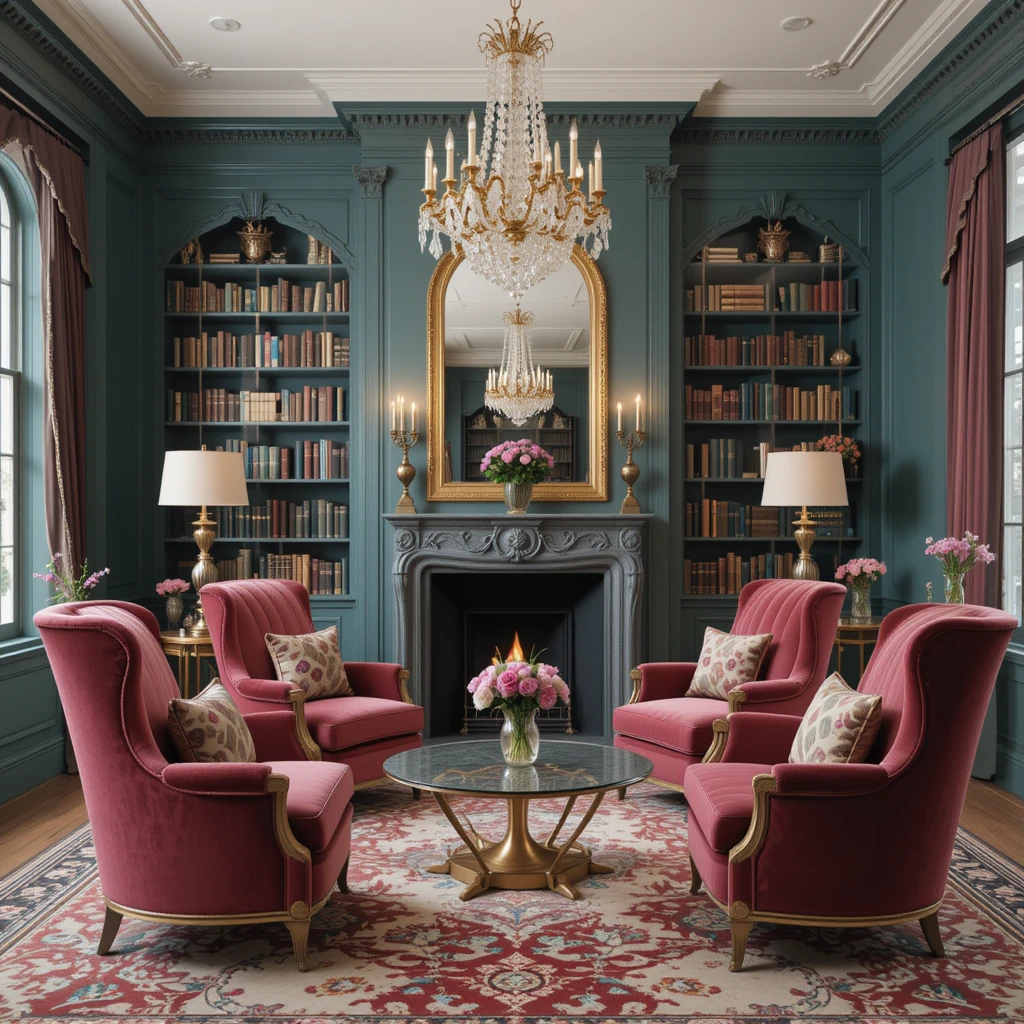 Glamorous Library Room Design