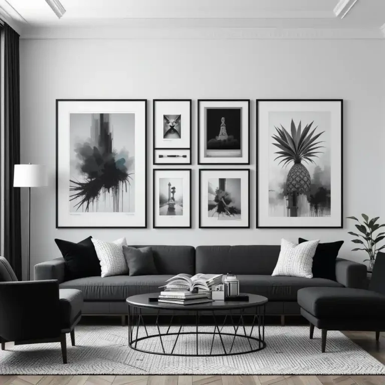 45 Neutral Living Room With Black Accents Ideas