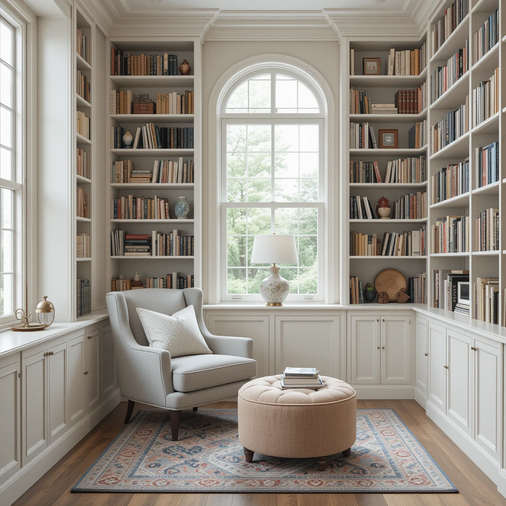 Small Space Library Room Design