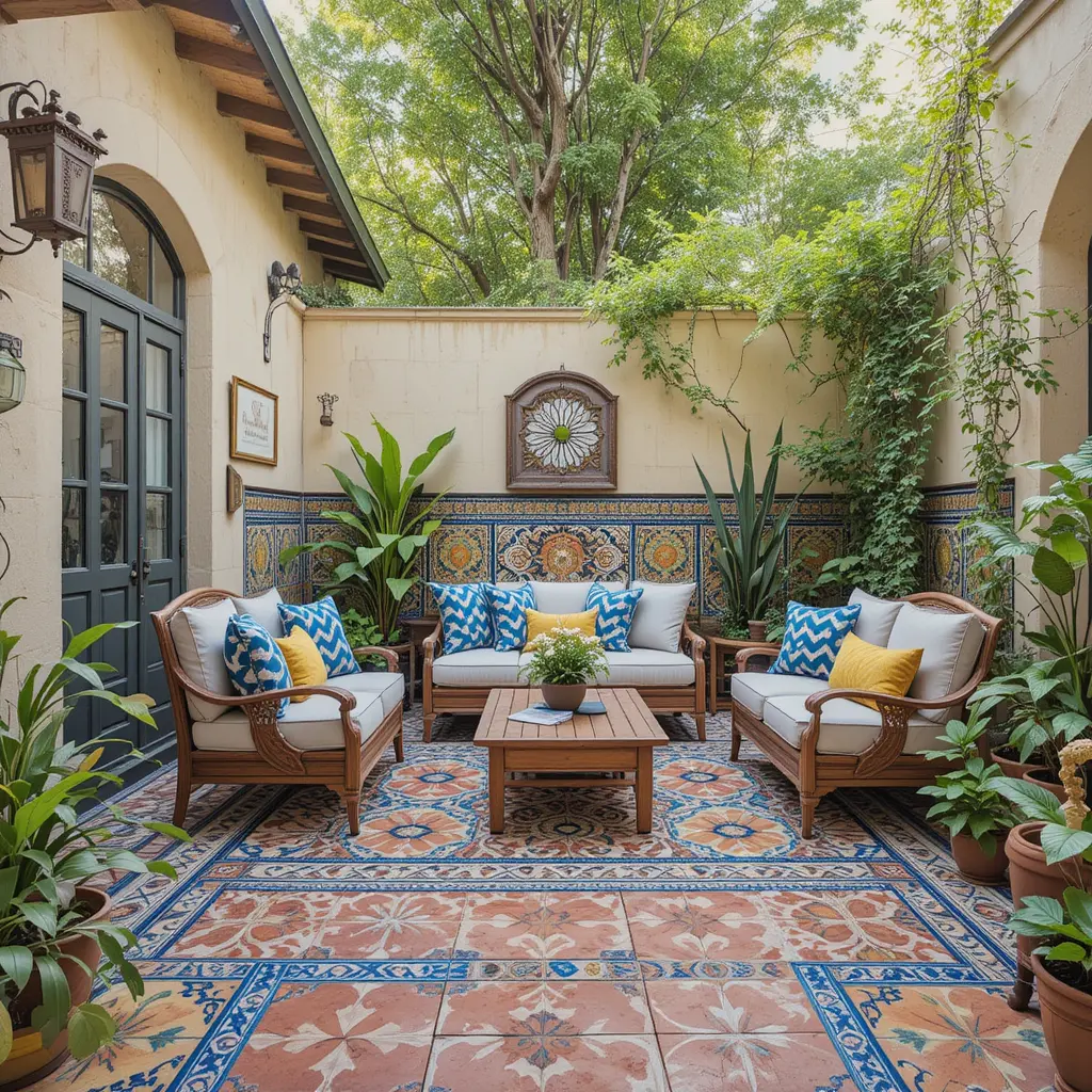 Add Colorful Tile Accents for a Mediterranean Feel