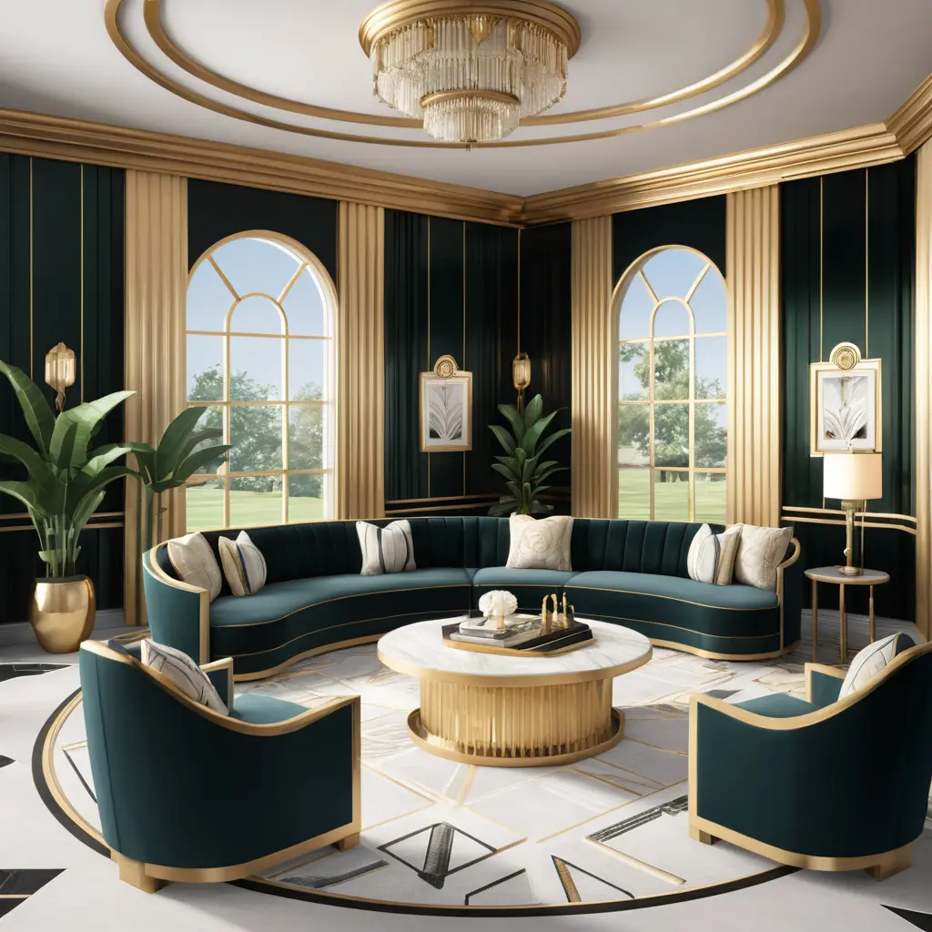 Art Deco Living Room