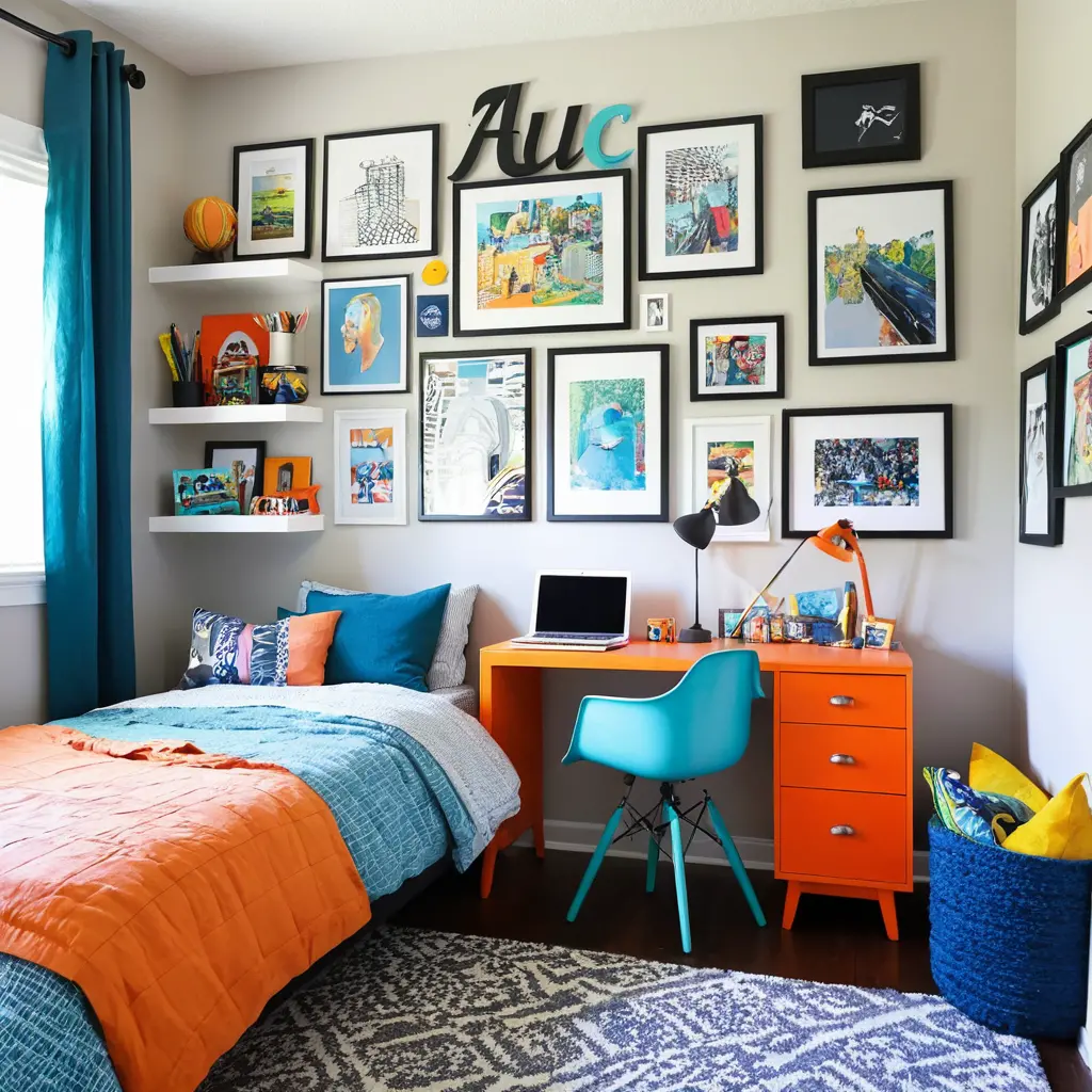 Art-Inspired Bedroom