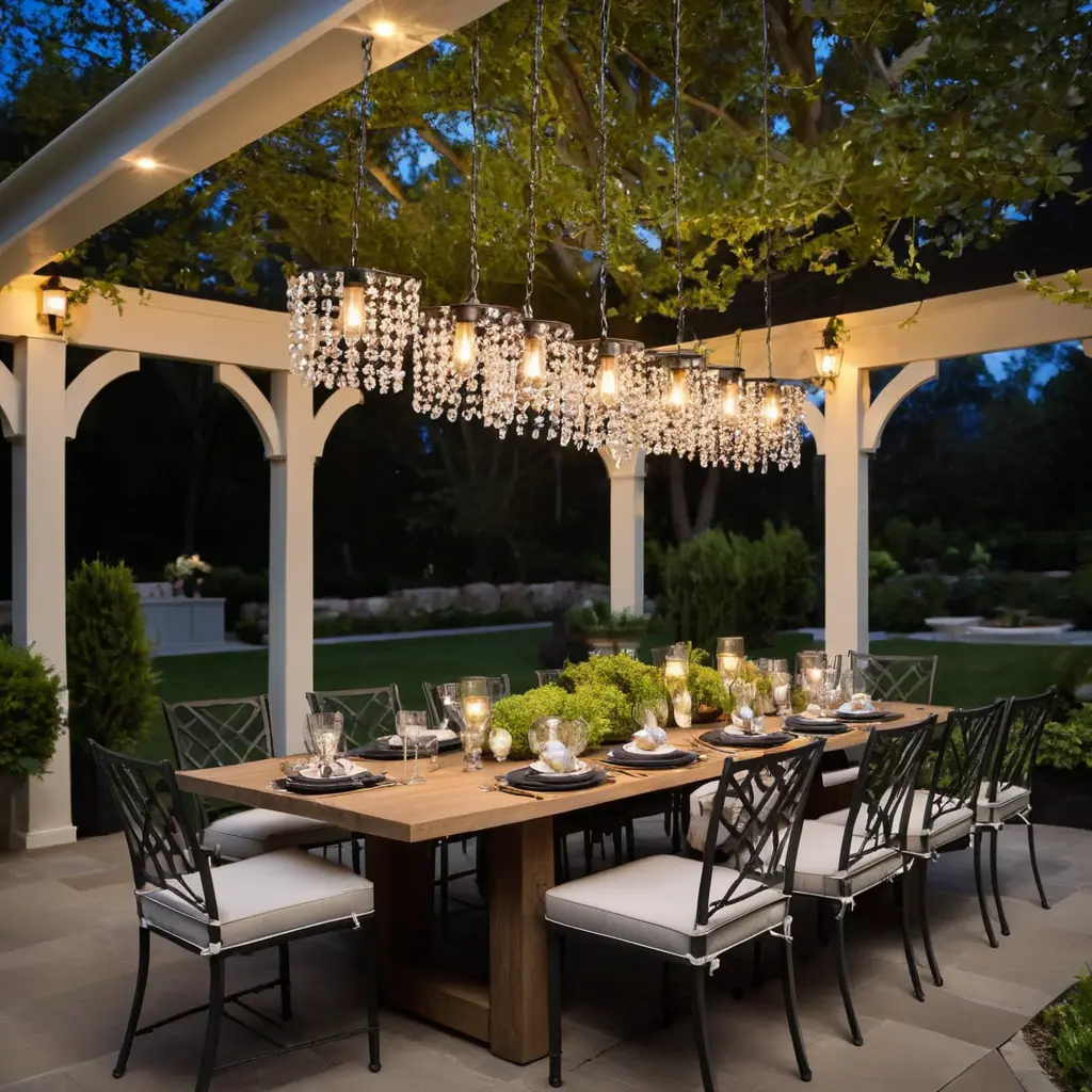 Backyard Chandeliers