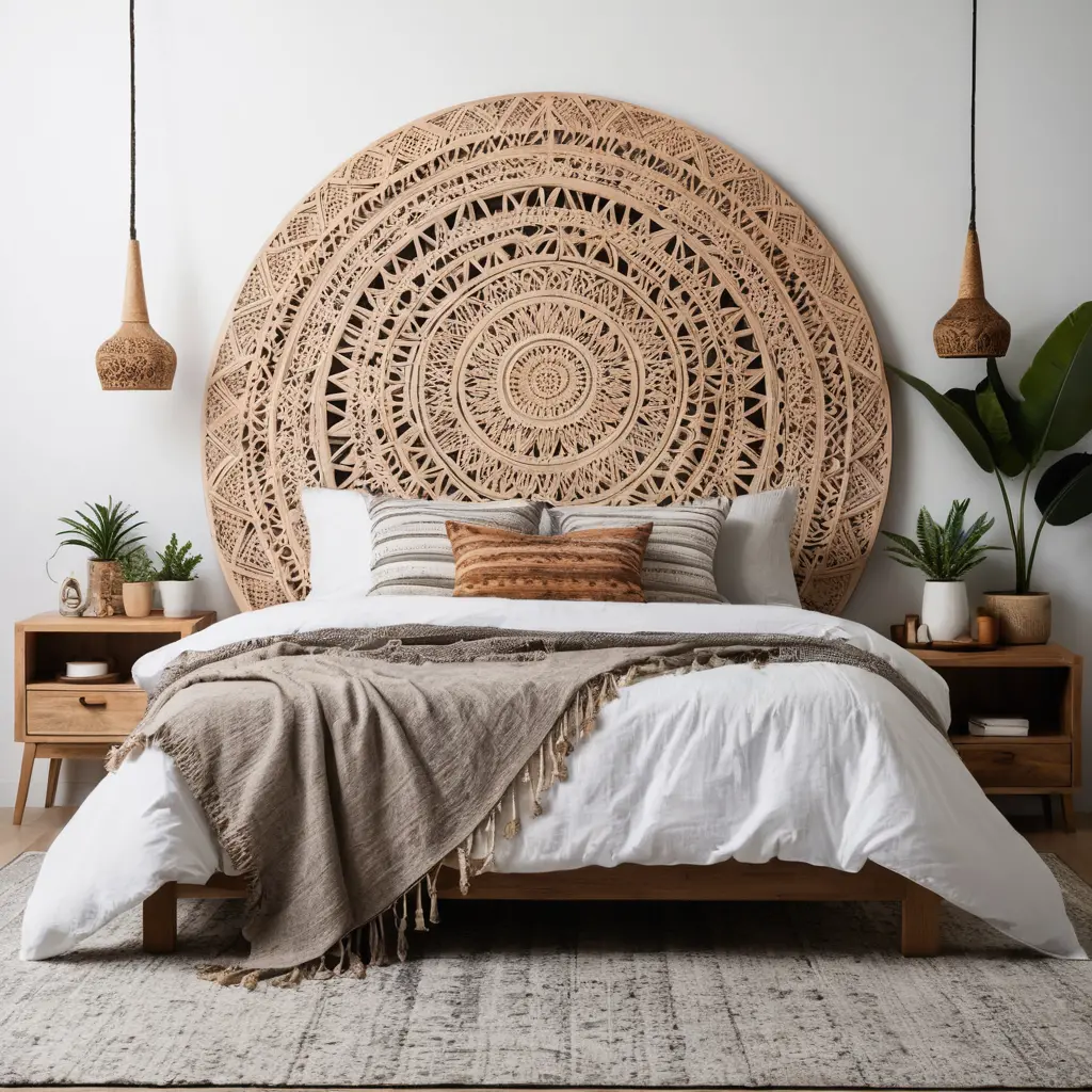 Boho-Style Wooden Headboards