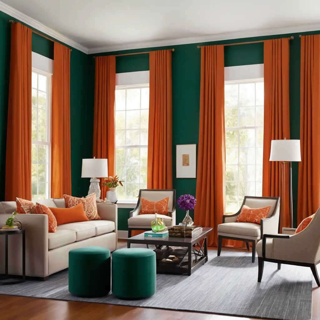 Bold Curtains for a Colorful Window Treatment