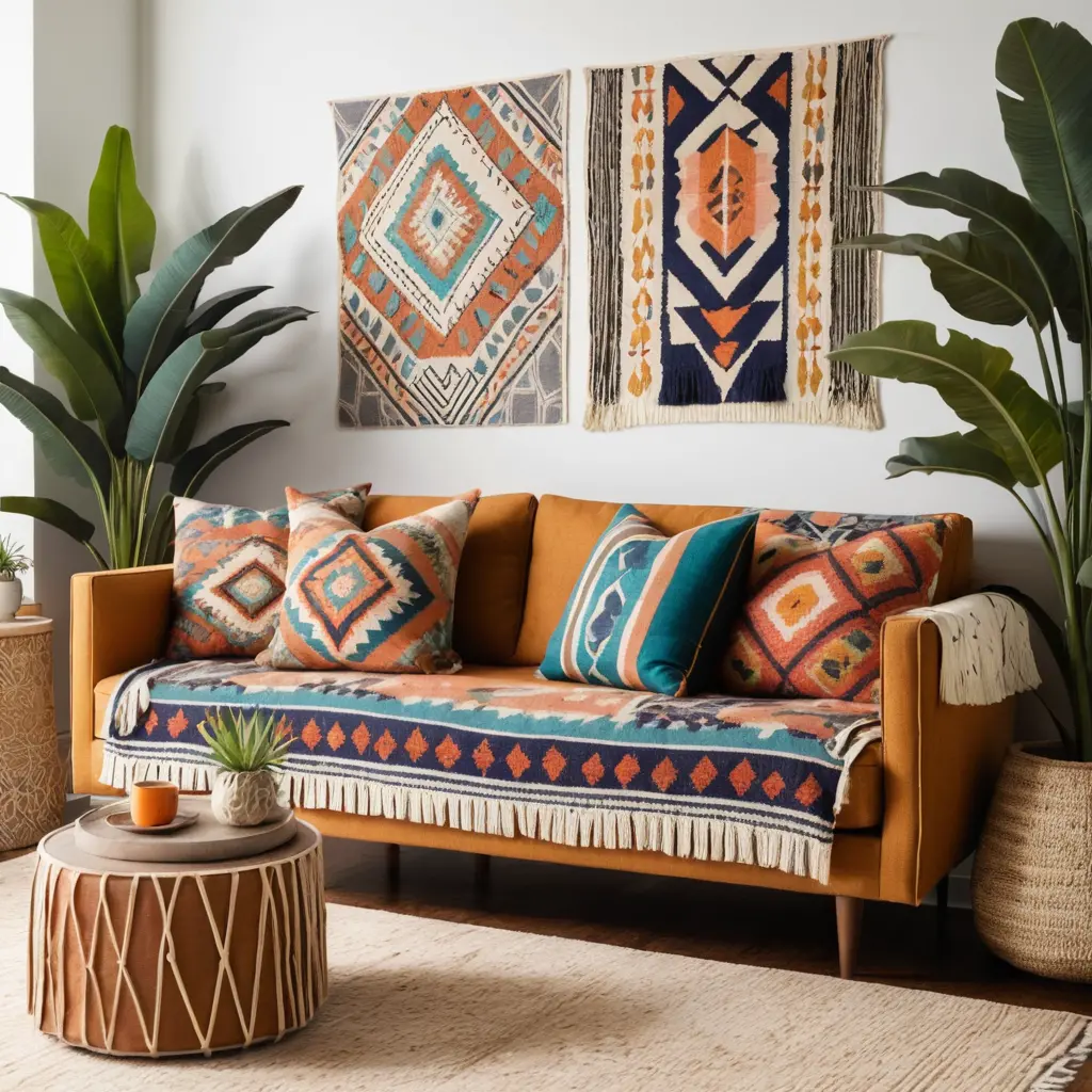 Bold Throw Pillows and Textiles