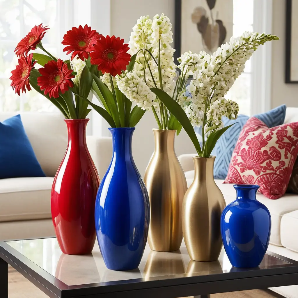 Bright Vases for Fresh Florals