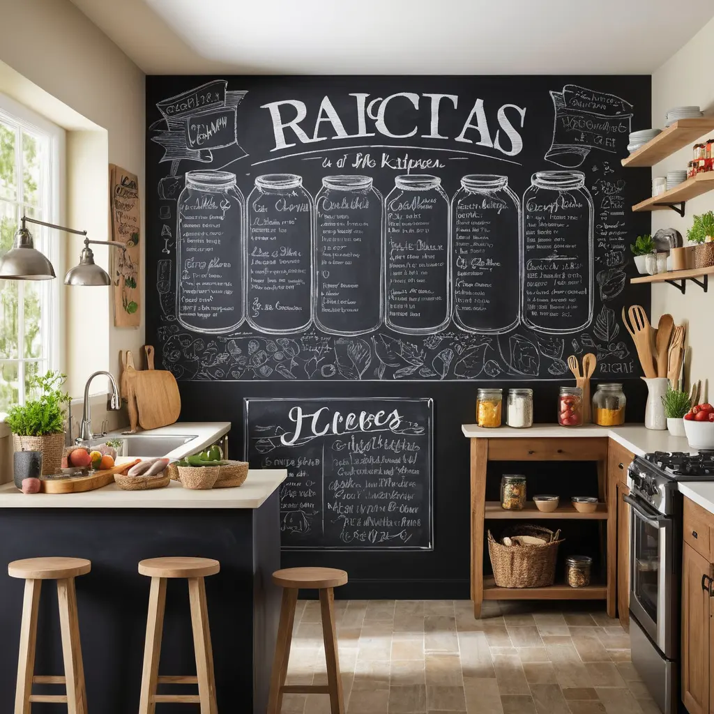 Chalkboard Counter Decor