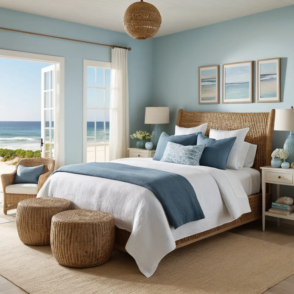 Coastal-Inspired Master Bedroom