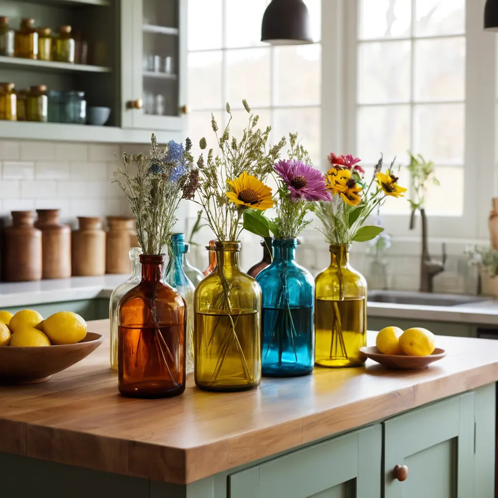 Colorful Glass Bottles