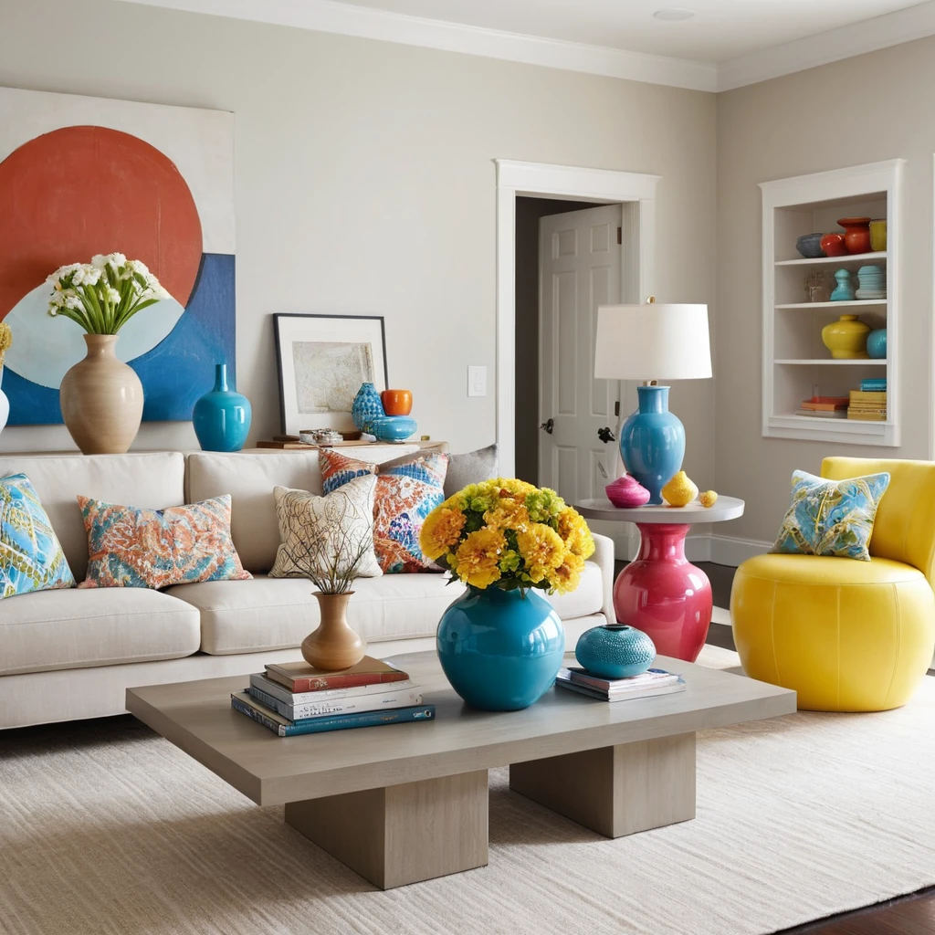 Colorful Sculptural Decor