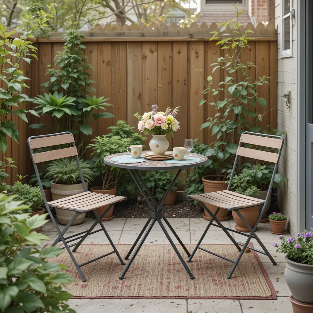 Create a Bistro-Style Patio with Small Tables and Chairs