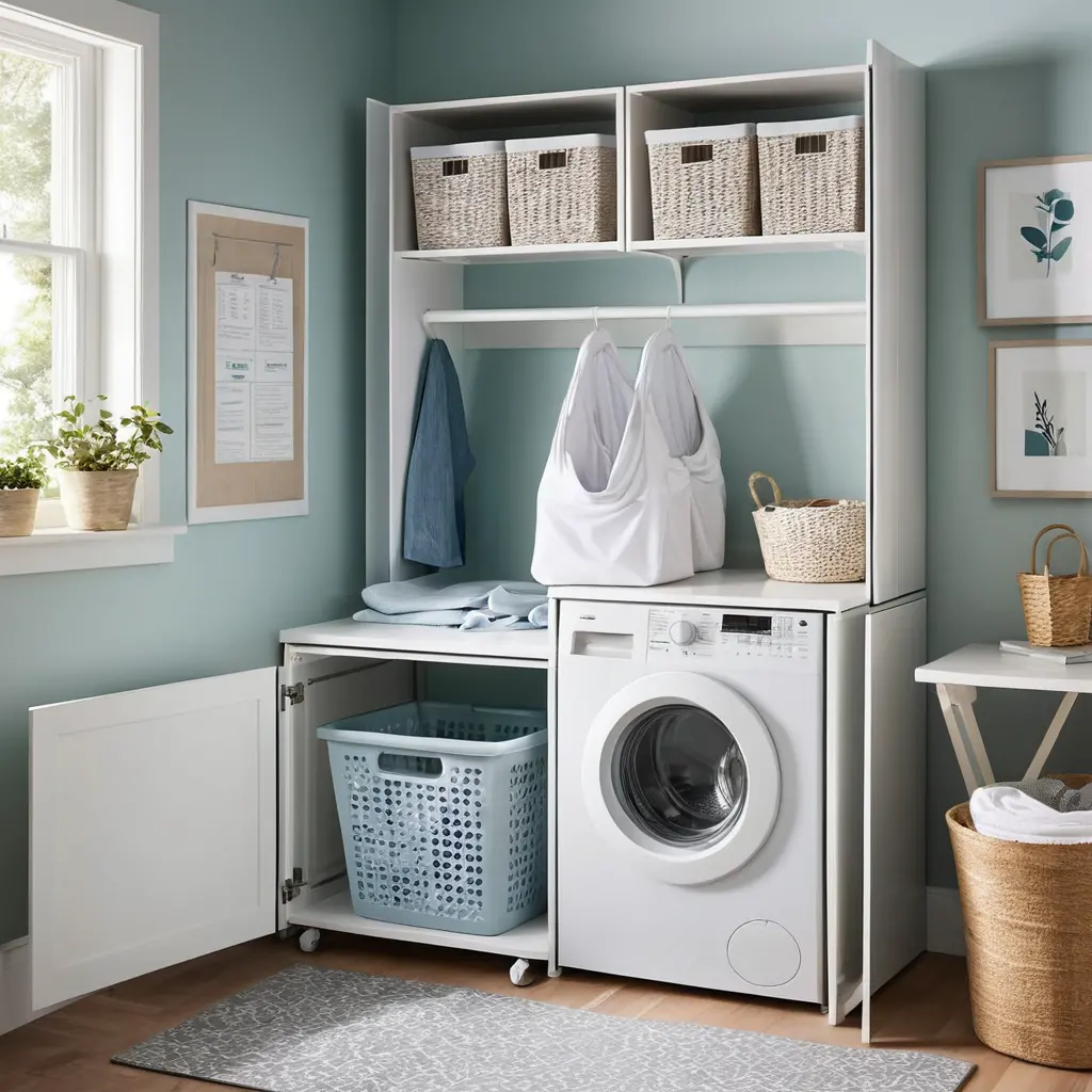 Create a Compact Laundry Station with Modular Pieces