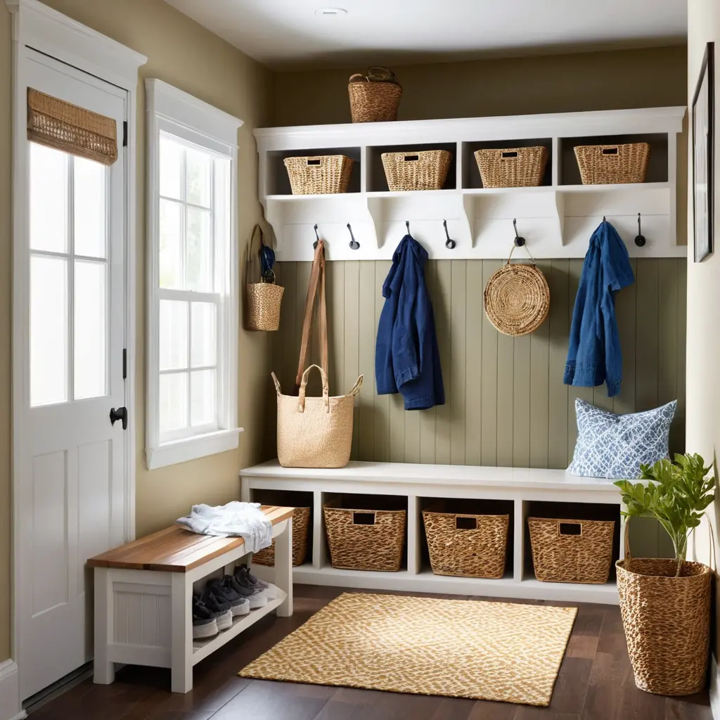 Create a Laundry Room with a Mini Mudroom