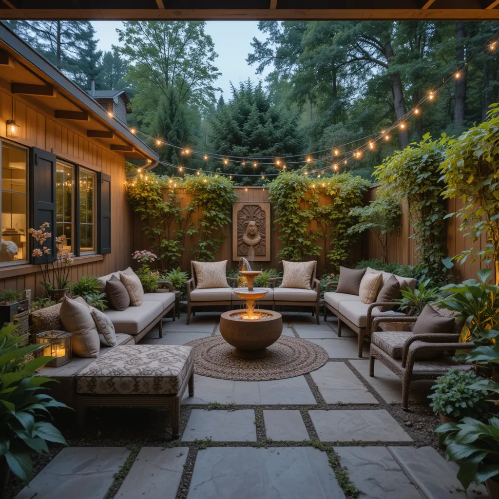 Design a Patio with a Sunken Seating Area