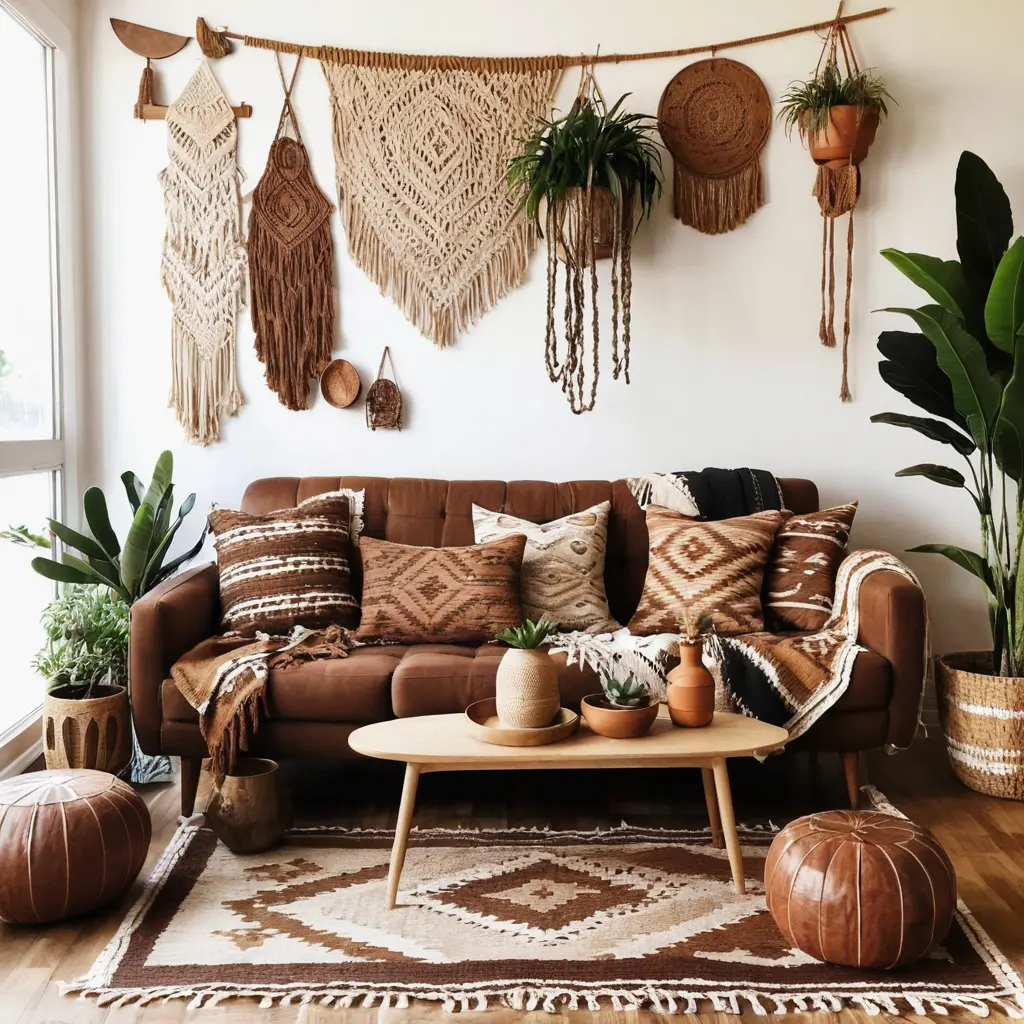 Earthy Bohemian Vibes with Natural Textiles