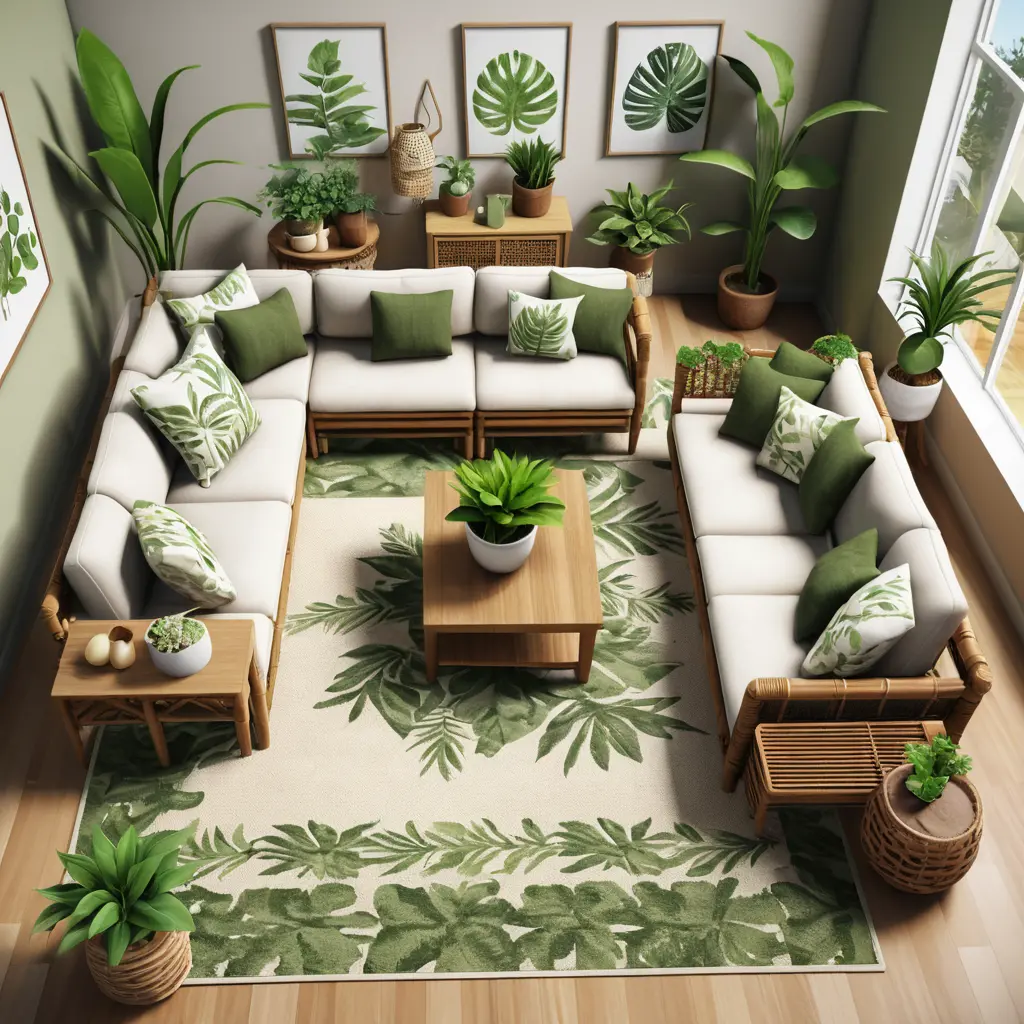 Earthy Nature-Inspired Living Room