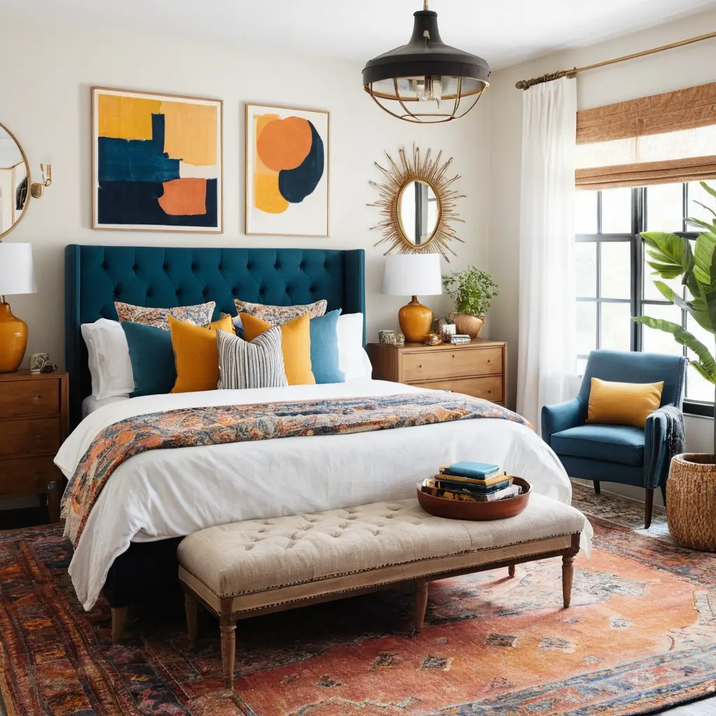 Eclectic Master Bedroom