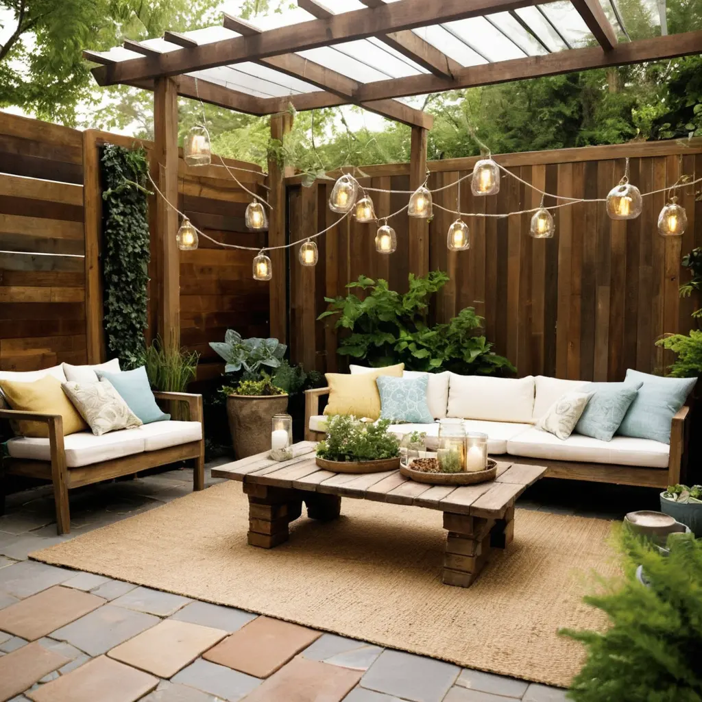 Eco-Friendly Patio with Recycled Materials