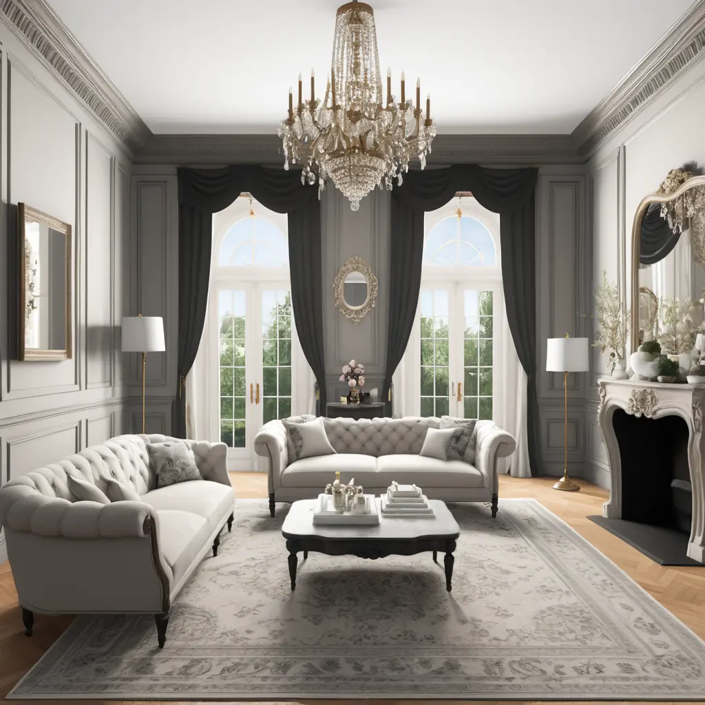 Elegant Parisian Living Room