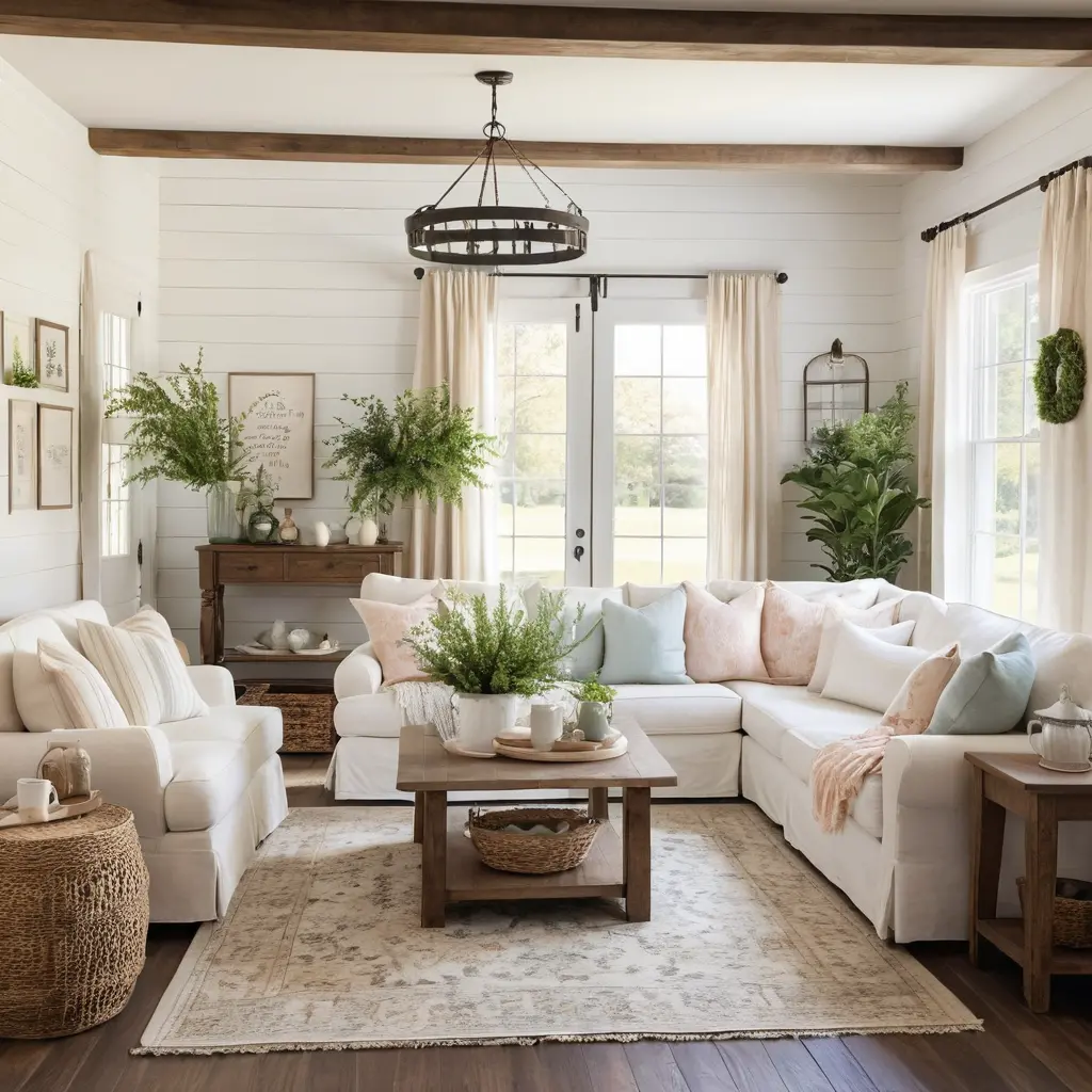 Farmhouse Charm with Vintage Accents