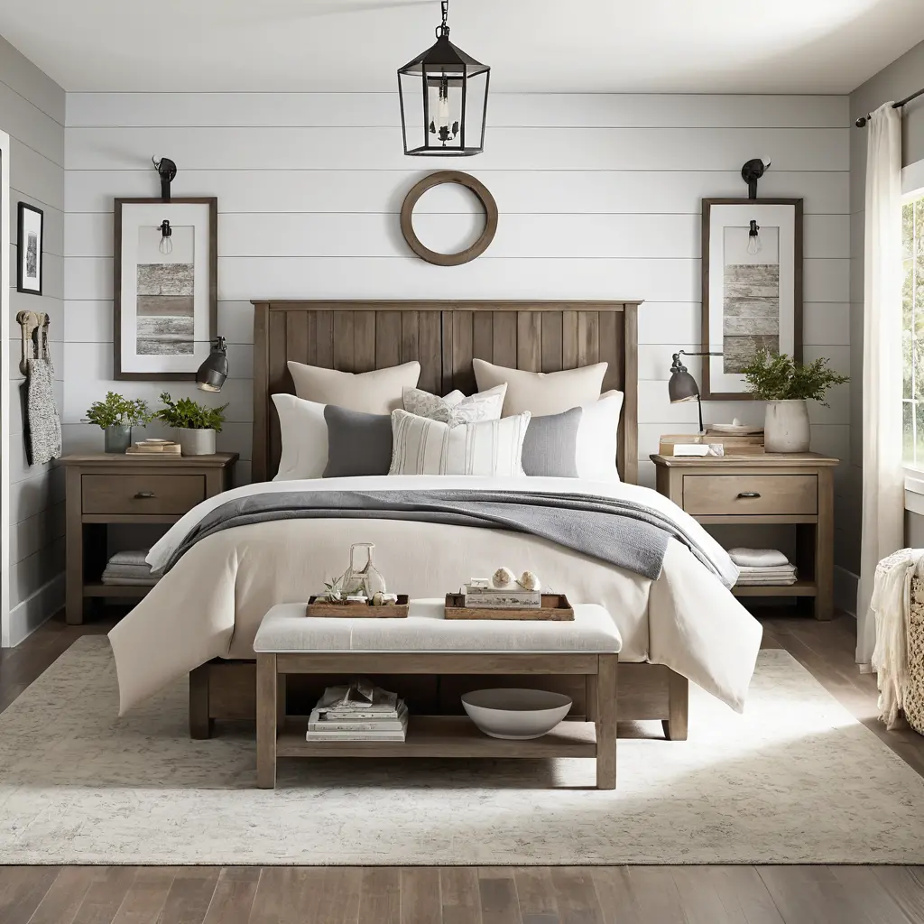 Farmhouse Modern Master Bedroom