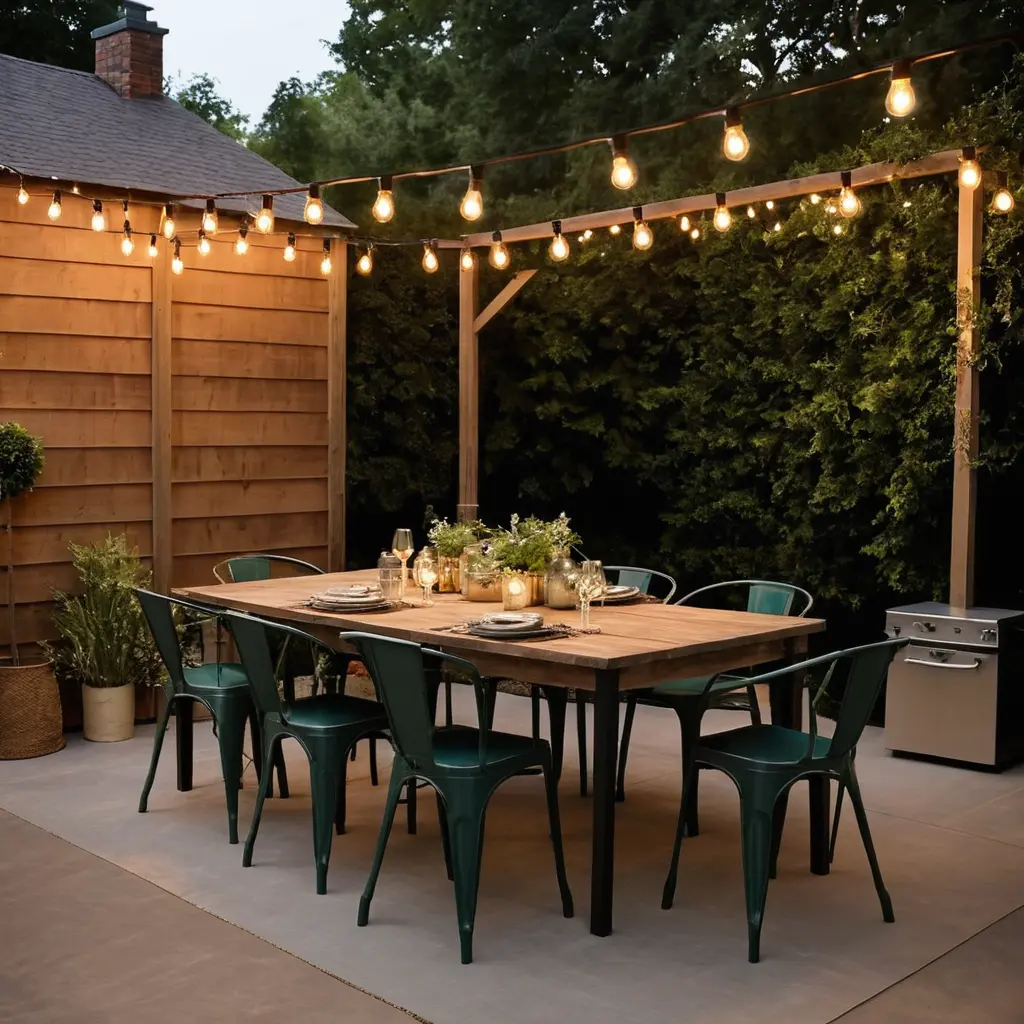 Festoon Lights for an Industrial Feel