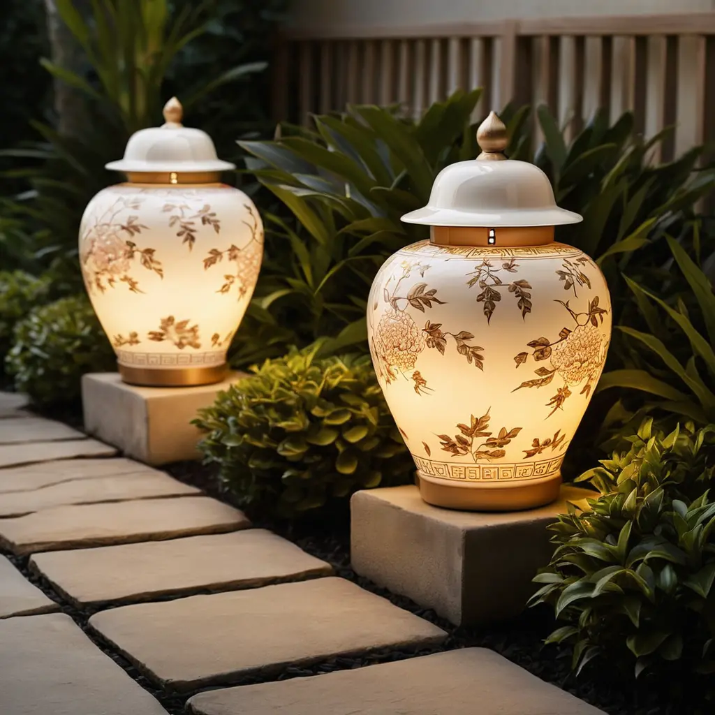 Ginger Jar Lights for Exotic Elegance