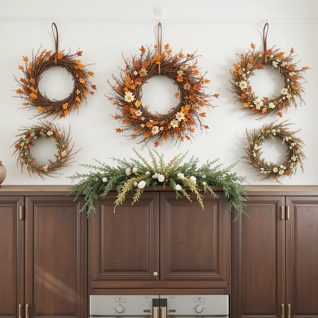 Hang Decorative Wreaths for Seasonal Touches