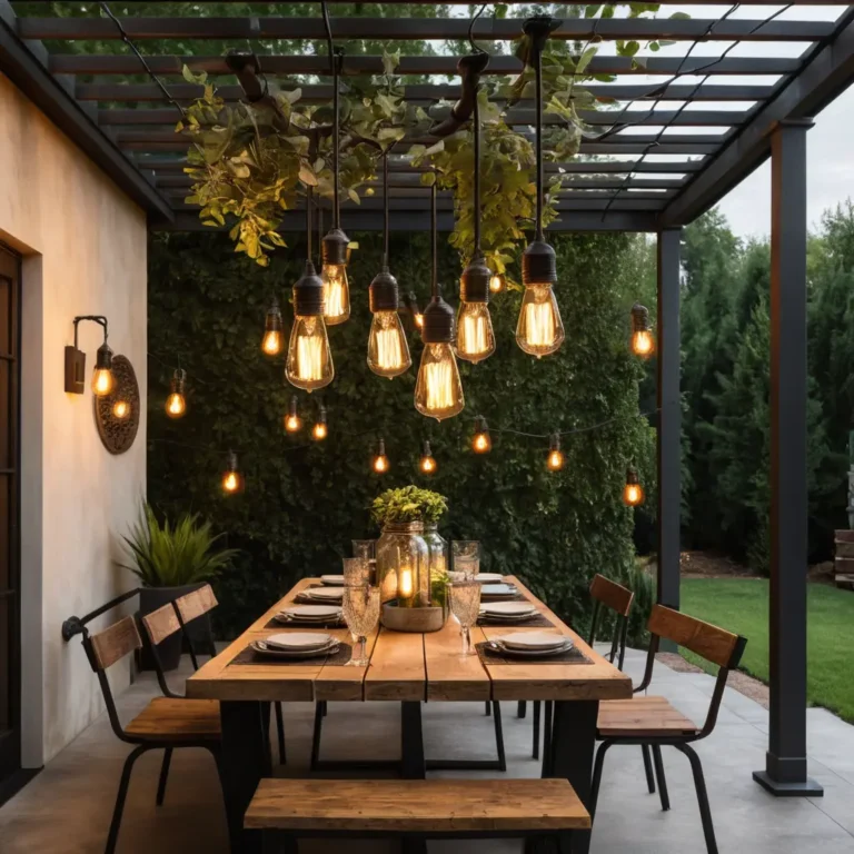 Hanging Edison Bulbs for Industrial Style