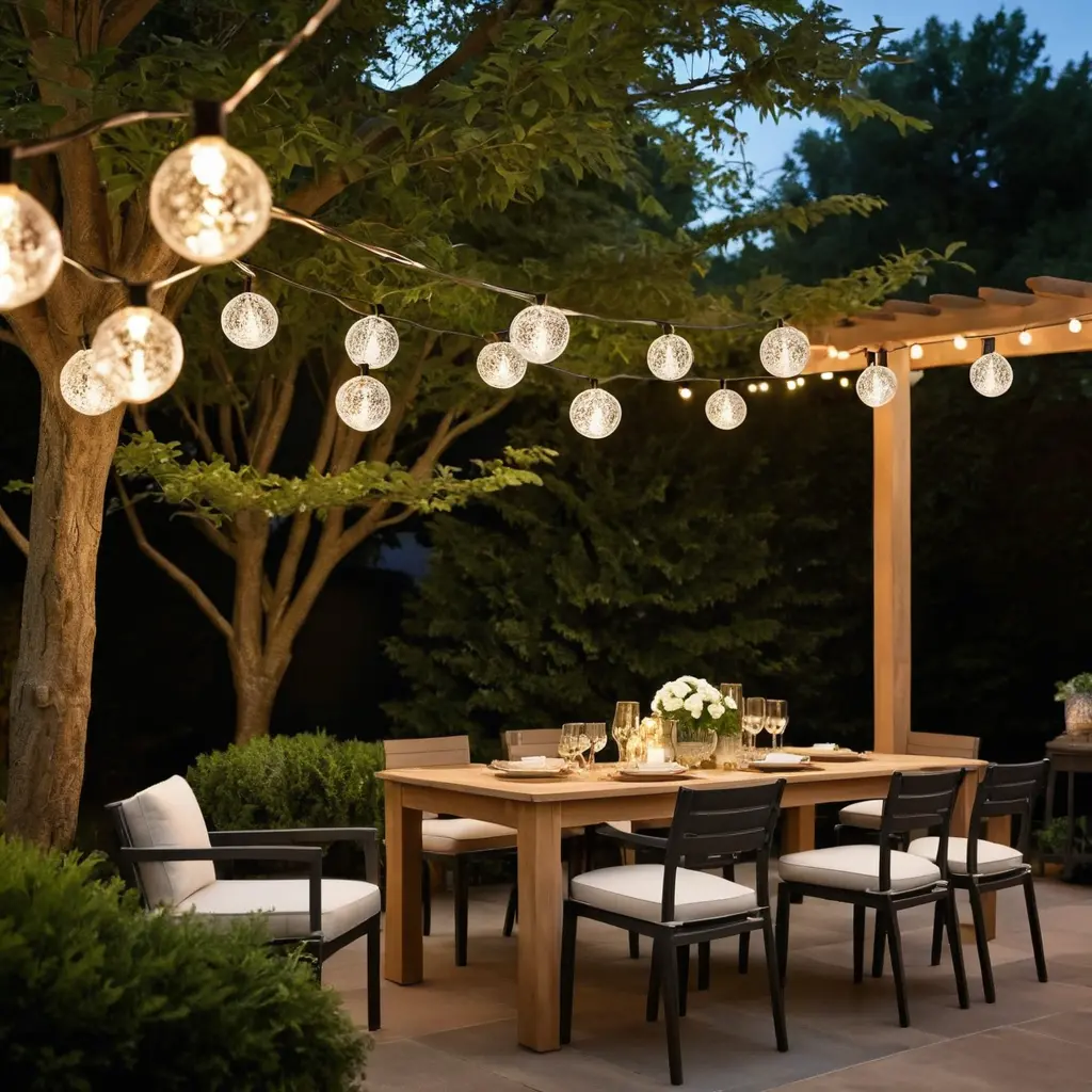 Hanging Globe Lights for Elegant Ambiance