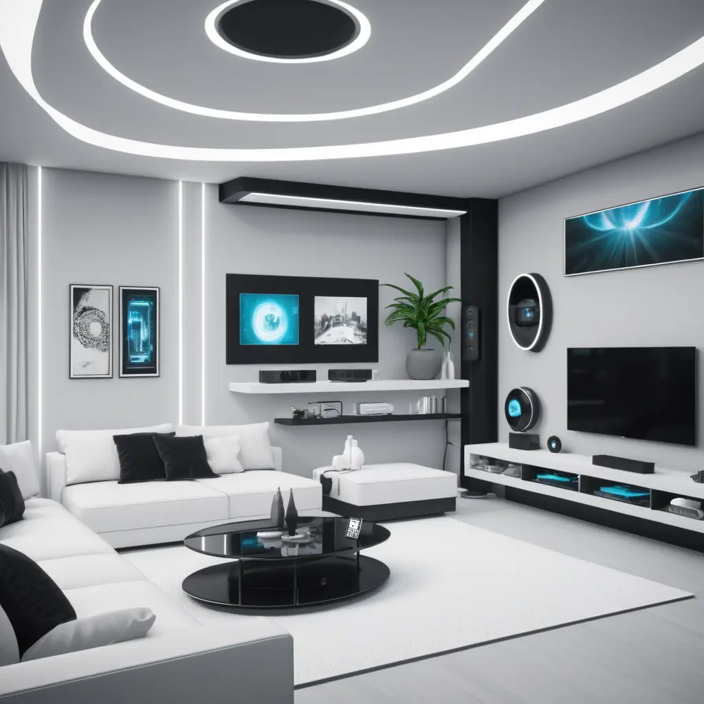 High-Tech Smart Living Room