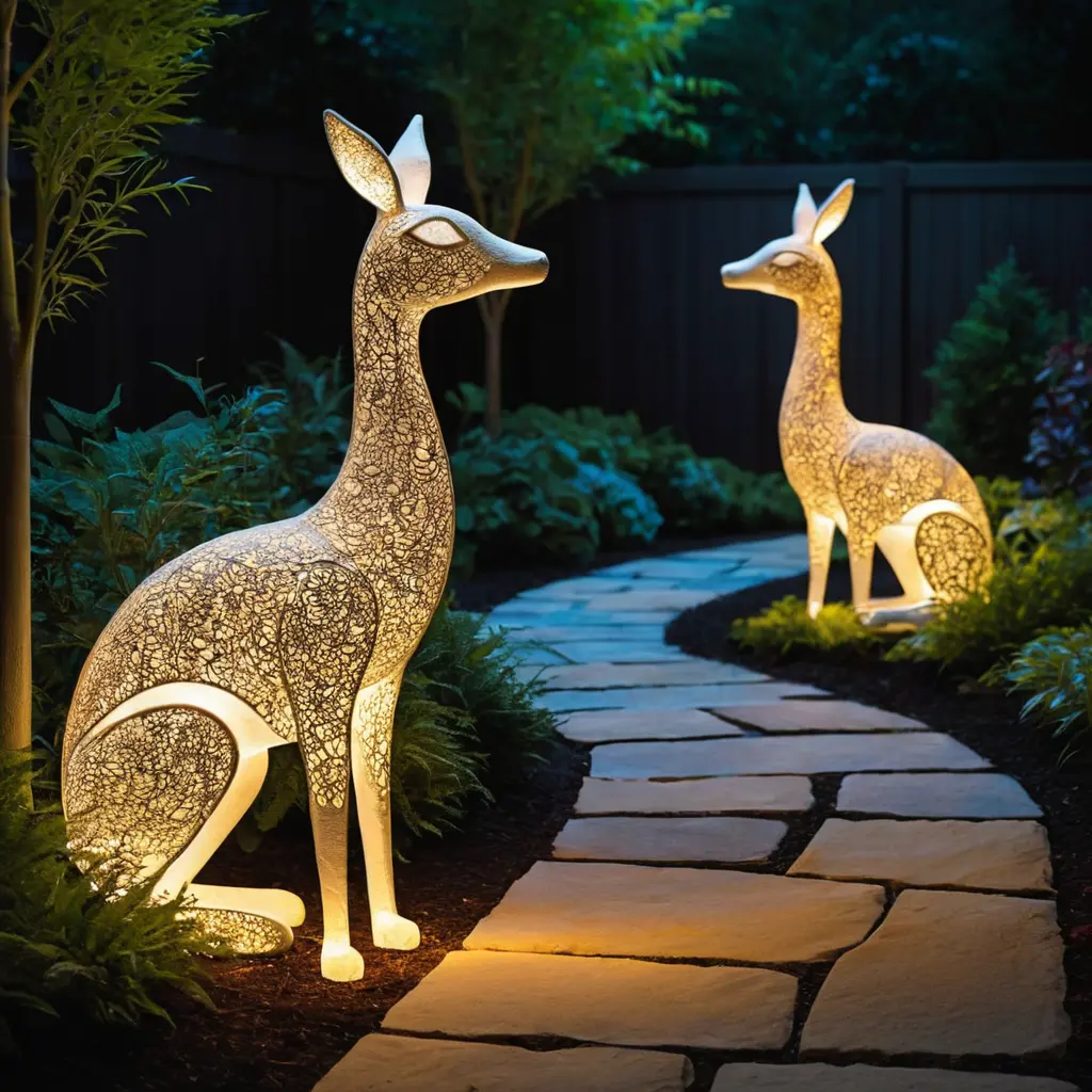 Illuminated Garden Sculptures to Double as Pathway Lights