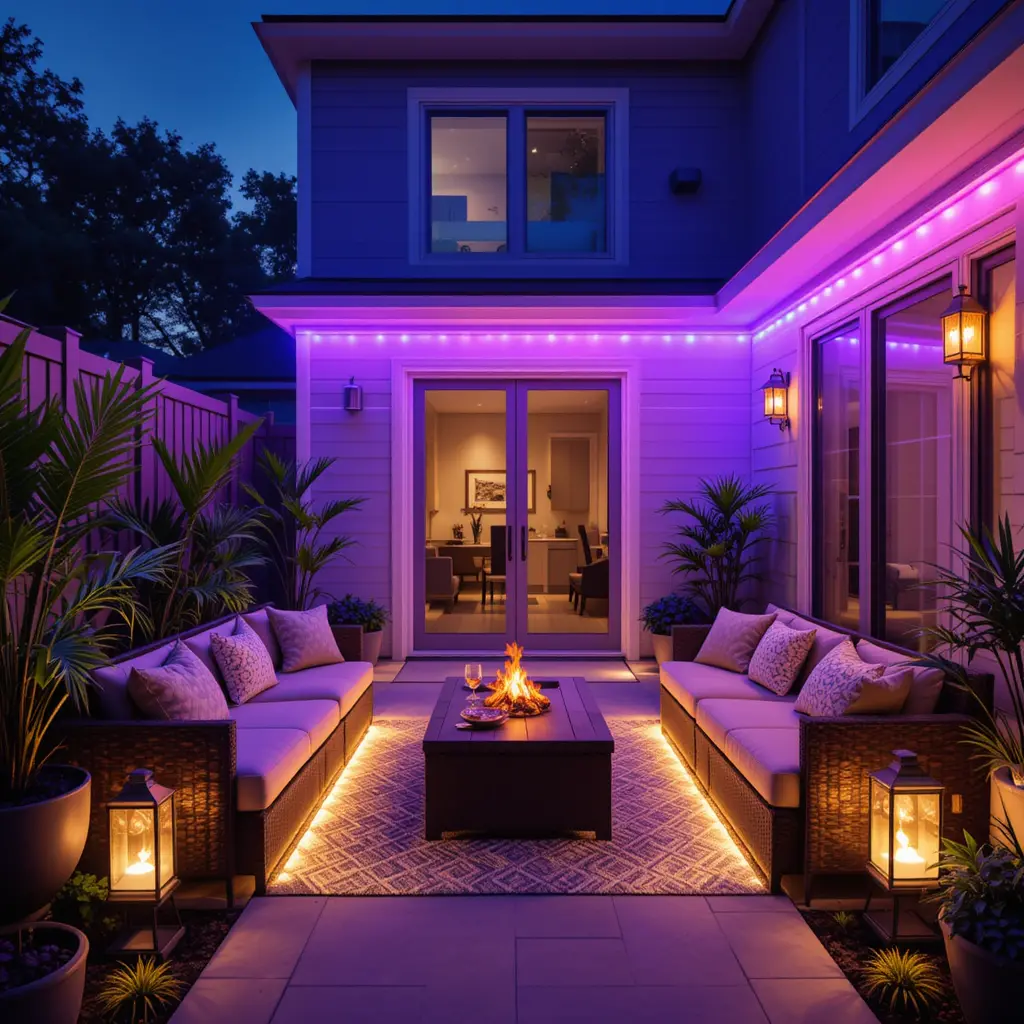 Incorporate Smart Lighting for a High-Tech Touch