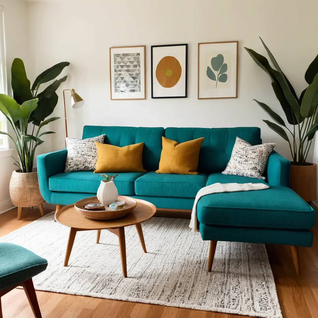 Incorporate a Bold Statement Sofa