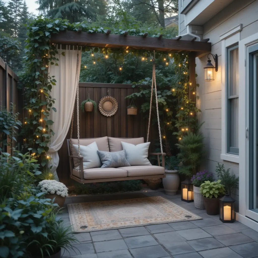 Incorporate a Swing or Glider for Relaxing Evenings