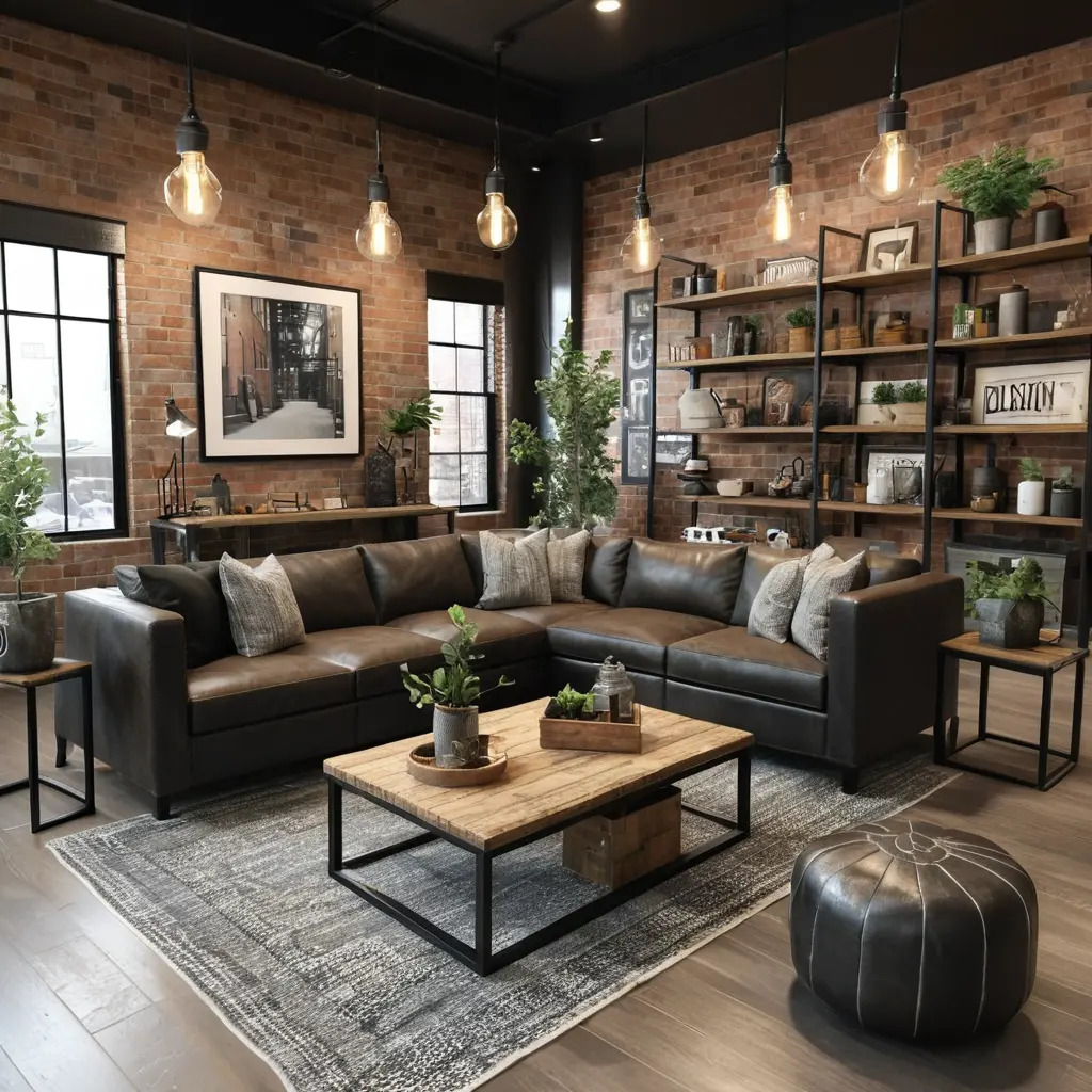 Industrial Chic Living Space