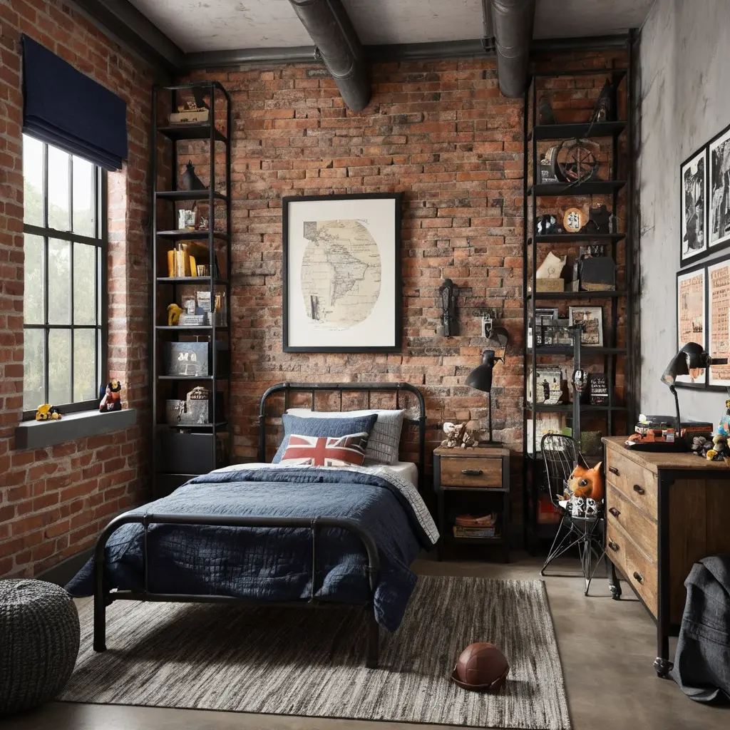 Industrial Style Bedroom