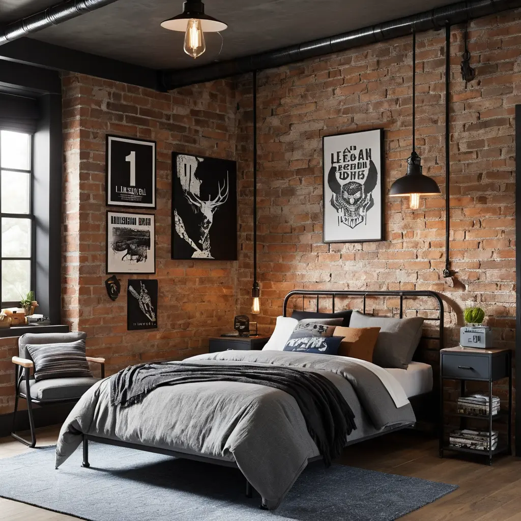 Industrial Style Bedroom