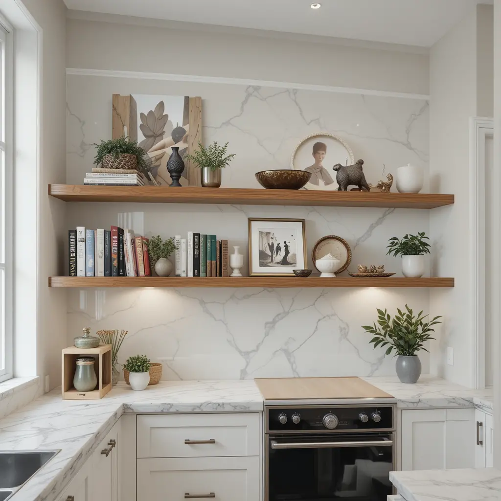 Install Floating Shelves for Extra Storage and Style