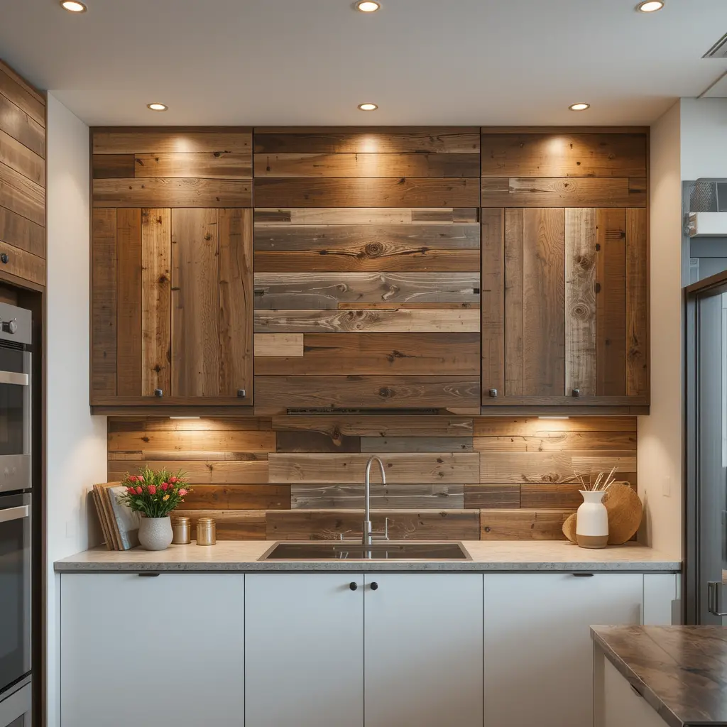 Install Reclaimed Wood Panels