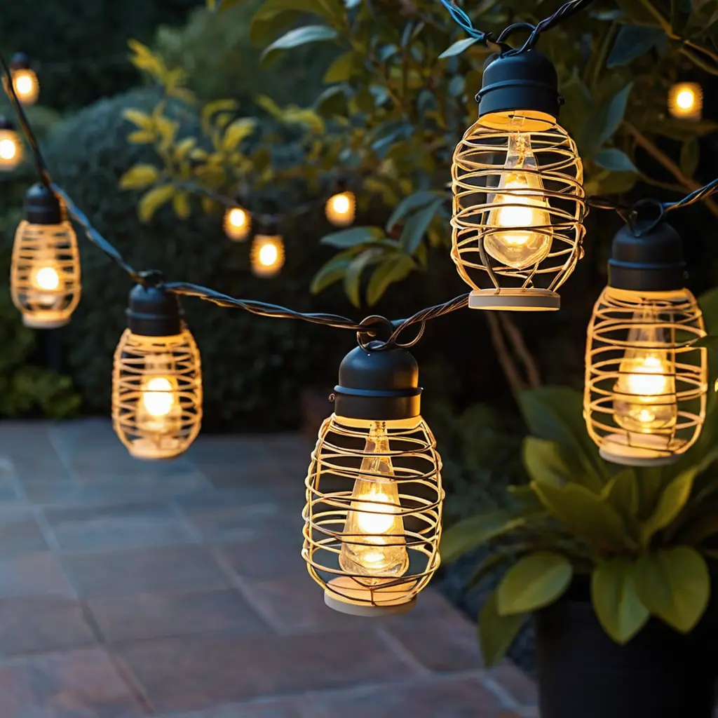 LED Lantern String Lights with Remote Control