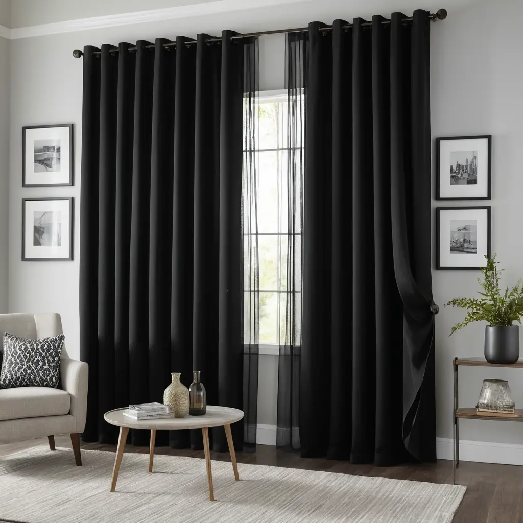 Layered Curtains for Textural Contrast